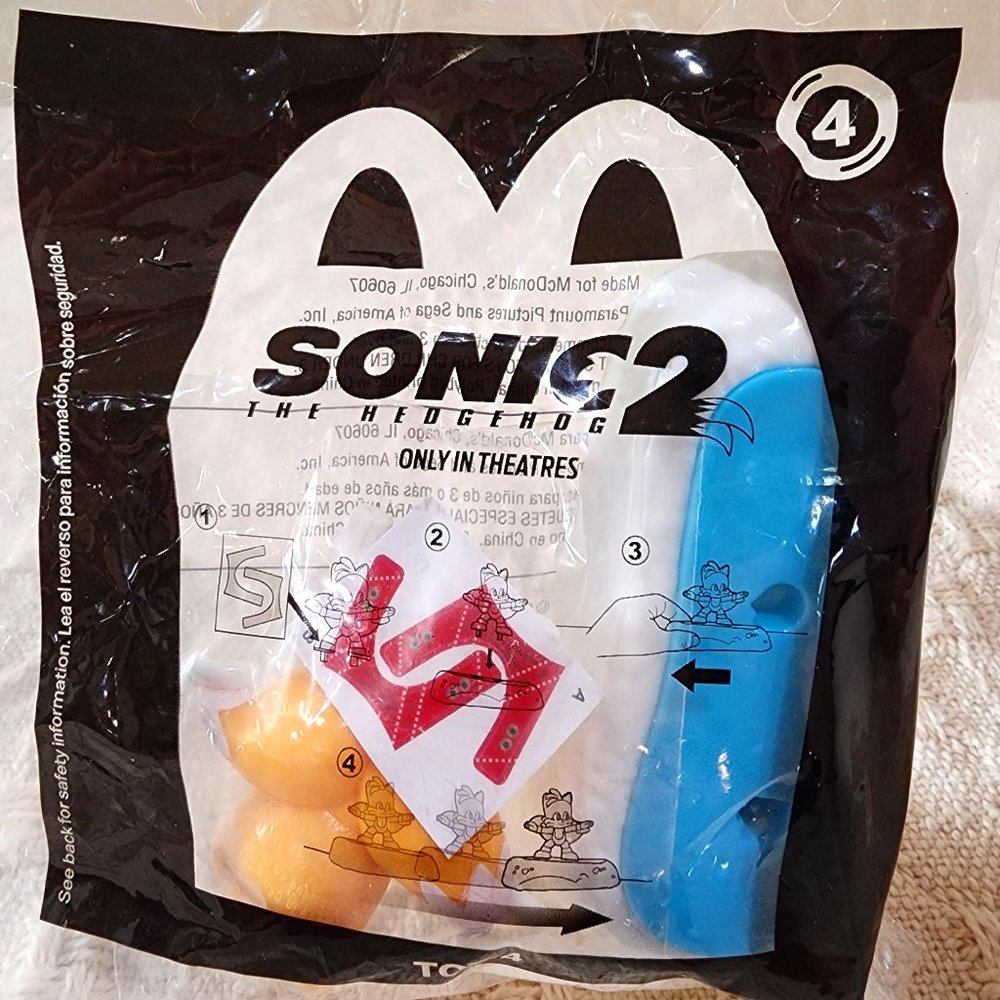 2022 Paramount Sonic the Hedgehog 2 - Toy #4 McDonald's Happy Meal Toy - NEW